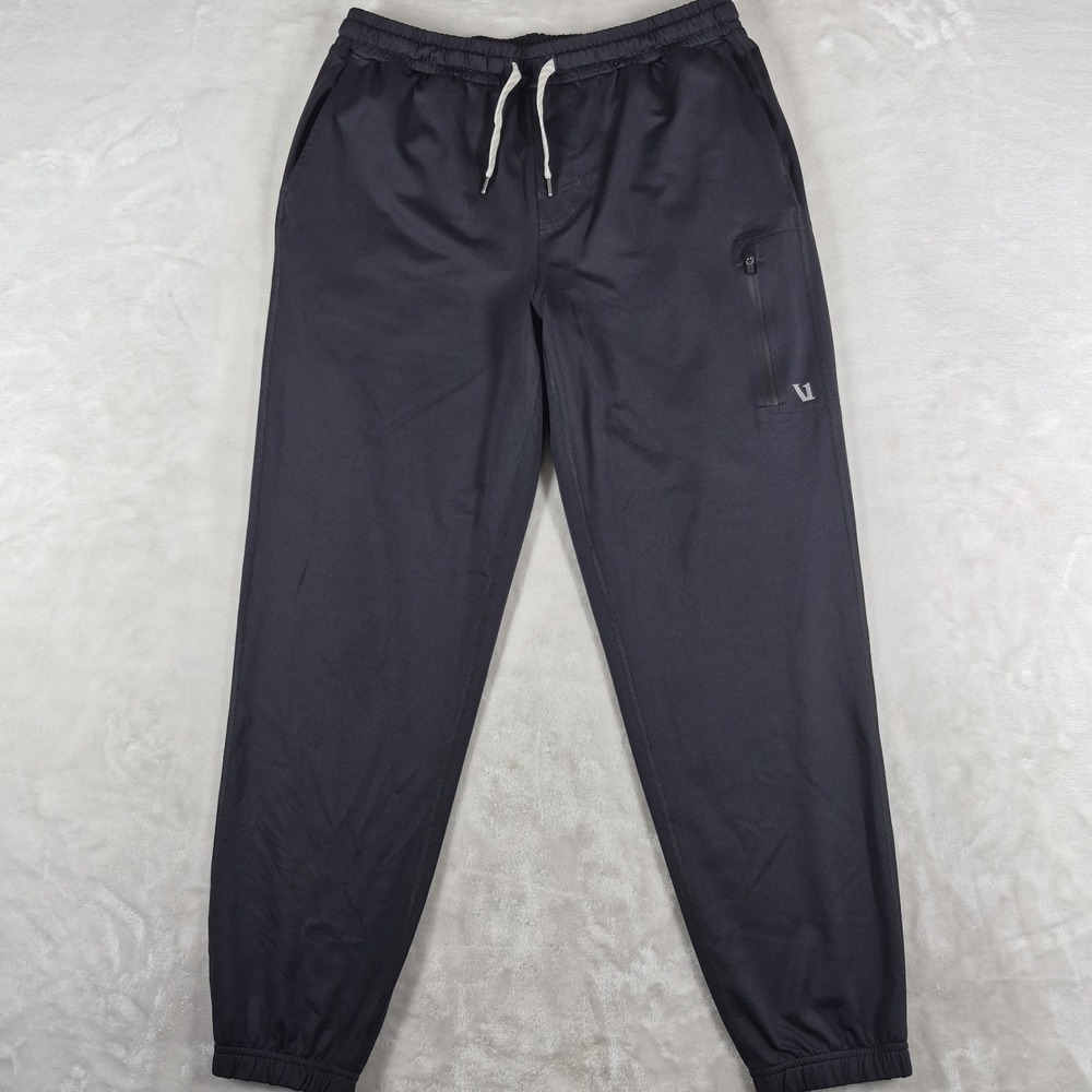 Vuori Sunday Performance Jogger Pants Men's Medium Black Athletic Gym Run V4049